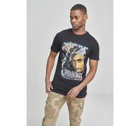 Mister Tee T-Shirt mit 2Pac-Print in Schwarz, Größe S, Artikelnr. 1342369S Schwarz S Herren