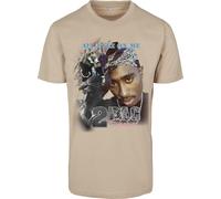 Mister Tee T-Shirt Tupac Retro Beige Größe L