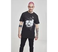 Mister Tee Herren T-shirt Waterpaint Skull, black, L, MT620