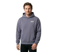 Kapuzensweatshirt MISTERTEE "MisterTee The Perfect Drift Ultra Heavy Cotton Box Hoody", Herren, Gr. S, vintageblau, 100% Baumwolle, bedruckt, Sweatshirts (94502644-S) vintageblau