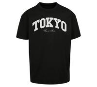 T-Shirt UPSCALE BY MISTER TEE "Upscale by Mister Tee Herren Tokyo College Oversize Tee" Gr. M, schwarz (black) Herren Shirts (70030561-M) black
