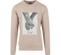 Mister Tee Herren Sweatshirt Trust 2.0 Crewneck Beige Größe XL