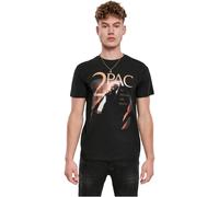 Mister Tee Herren T-Shirt Tupac Me Against The World Cover Kurzarm Schwarz 3XL