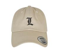 Mister Tee Letter L Low Profile Snapback Cap in Gr. ONE_SIZE in Grau