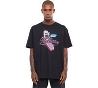 Mister Tee T-Shirt Hotline Oversize – Unisex Kurzarm Schwarz M