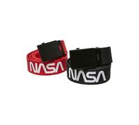 Mister Tee Unisex NASA Belt Kids 2-Pack black/red, one size