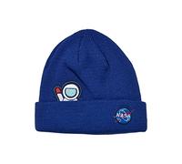 Mister Tee NASA Embroidery Beanie Kids Kinder in Gr. LXL in Blau