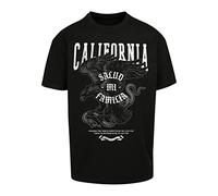 T-Shirt UPSCALE BY MISTER TEE "Upscale by Mister Tee Unisex La Familia Heavy Oversize Tee" Gr. L, schwarz (black) Herren Shirts (52894920-L) black