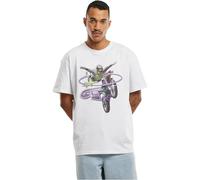 Mister Tee Unisex MT2735-Moto GT Oversize Tee T-Shirt, White, L