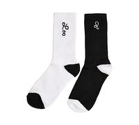 Urban Classics Socken Zodiac 2er-Pack Unisex Leo Schwarz/Weiß Größe 35-38