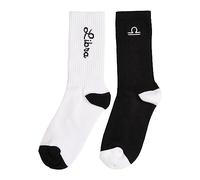 Mister Tee Socken Zodiac 2er-Pack 43-46 Schwarz/Weiß Libra