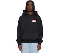 Hoodie UPSCALE BY MISTER TEE "Herren Hey My Name Is Oversize Hoodie" Gr. M, schwarz (black) Herren Sweatshirts (36199249-M)