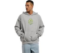 Mister Tee Hoody Upscale – Herren, 100% Baumwolle, Oversize, Grau, Gr. M mit Front-/Backprint