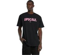 Mister Tee Herren T-Shirt Upscale Sport Font – Oversize, Rundhals, 100% Baumwolle, Schwarz, Größe L
