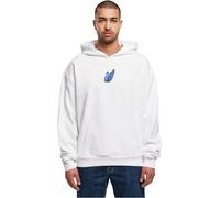 Mister Tee Upscale Le Papillon Heavy Oversize Hoody in Gr. M in Weiß