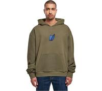 Sweater UPSCALE BY MISTER TEE "Herren Le Papillon Heavy Oversize Hoody" Gr. M, grün (olive) Herren Sweatshirts (47341554-M)