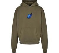 Mister Tee Kapuzenpullover Le Papillon, Unisex Heavy Oversize, Rückenprint, Olive L