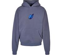 Mister Tee Kapuzenpullover Upscale Le Papillon Heavy Oversize Hoody, Unisex, Rückenprint, Blau L
