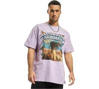 Mister Tee Upscale Unisex T-Shirt Days Before Summer Oversize Tee, T-Shirt mit Aufdruck, Oversized Fit, Baumwolle, Lilac, XXL