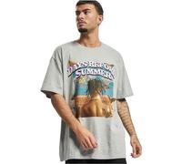 Mister Tee T‑Shirt Days Before Summer Oversize – Kurzarm, Baumwolle, mit Aufdruck – Grau S