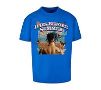 Mister Tee Upscale Unisex T-Shirt Days Before Summer Oversize Tee, T-Shirt mit Aufdruck, Oversized Fit, Baumwolle, Cobalt Blue, L