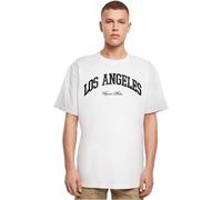 T-Shirt UPSCALE BY MISTER TEE "Upscale by Mister Tee Unisex L.A. College Oversize Tee" Gr. M, weiß (white) Herren Shirts (58617536-M) white
