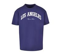 Mister Tee Upscale Unisex T-Shirt L.A. College Oversize Tee, T-Shirt mit Aufdruck, Oversized Fit, Streetwear, Lightnavy, M