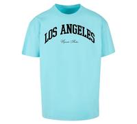 Mister Tee Upscale Unisex T-Shirt L.A. College Oversize Tee, T-Shirt mit Aufdruck, Oversized Fit, Streetwear, Berylblue, M