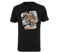 Mister Tee Herren T-Shirt Vintage Ballin Kurzarm Rundhals Schwarz XS