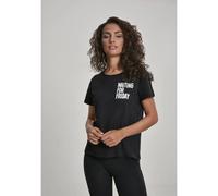 Mister Tee T-Shirt Ladies Waiting For Friday Box Tee Damen Rundhals Schwarz XS 100% Baumwolle
