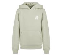 Kapuzensweatshirt MISTERTEE "MisterTee Wildest Dreams Basic Kids Hoody", Jungen, Gr. 110/116, beige (softsalvia), 65% Baumwolle, 35% Polyester, bedruckt, Rundhals, Sweatshirts (25857323-110) softsalvi