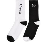 Mister Tee Zodiac Socks 2-Pack Black/White Cancer-39-42