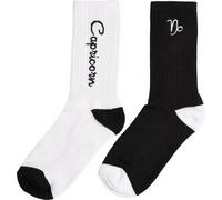 Mister Tee Zodiac Socks 2-Pack Black/White Capricorn-43-46