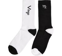 Mister Tee Zodiac Socks 2-Pack Black/White Virgo-39-42