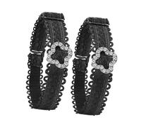 MISUVRSE 1 Paar Modische Schnallen Elastische Schuhriemen Für High Rutschfeste Design Schnürsenkel Für Den Alltag Schnürsenkel