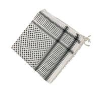 MISUVRSE Atmungsaktiver arabischer Shemagh Schal für Männer, Polyester, Wüsten Halstuch, ethnische Kopfbedeckung, Schultertuch, traditioneller Schal, Kopftuch, arabisches Kopftuch