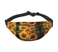 Mit der gelben Sonnenblumen-Jungen-Hüfttasche für Jungen, geeignet für Sport, Laufen, Radfahren, Reisen, Angeln