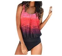 Mit Shorts, Badeanzug, Zwei Bade-Tankinis, Bauch-Anzug, Kontrolle, Damen, Oberteil, Badebekleidung, Tankinis-Set Fitness Shirts