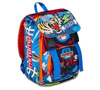 Mitama Erweiterbarer Schulrucksack, Kinderrucksack 1-4. Klasse, Schulranzen mit Trinkflaschenfach, 6-10 Jahre, Geschenk Jungen, Mädchen, mehrfarbig