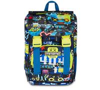 Mitama Erweiterbarer Schulrucksack, Kinderrucksack 1-4. Klasse, Schulranzen mit Trinkflaschenfach, 6-10 Jahre, Geschenk Jungen, Mädchen, mehrfarbig