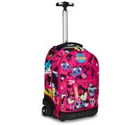 Mitama Trolley Run Too Cute, Doppelfach, Rosa, Grundschule und Freizeit, Mädchen, Rosa, Taglia Unica, schultrolley