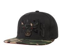 Mitchell & Ness Cap BH7AF0 Chicago Bulls Schwarz Camo, Einheitsgröße