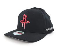 Mitchell & Ness Classic Red Eazy Curved Snapback Cap NBA Houston Rockets Black