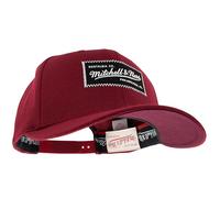 Mitchell & Ness Classic Red Raised Rubber Logo Snapback Baseballkappe Cap