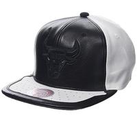 Mitchell & Ness Herren NBA Day ONE Snapback Cap - Chicago Bulls, Schwarz mit weißen Details, Anpassbar, Casual, Einheitsgröße, Handwäsche, Offizielles Lizenzprodukt