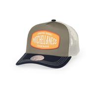Mitchell & Ness Logo Patch Sporting Trucker Baseballkappe Snapback, Grün/Navy