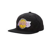 Mitchell & Ness Los Angeles Lakers Diamond Quilted Taslan Snapback NBA Cap Schwarz