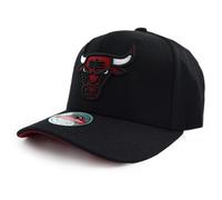 Mitchell & Ness NBA Custom Patch Classic Red Snapback Cap Chicago Bulls Black