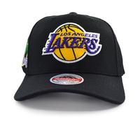 Mitchell & Ness NBA Custom Patch Classic Red Snapback Cap Los Angeles Lakers Black