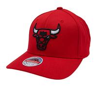 Mitchell & Ness NBA/HWC Team Ground 2.0 Classic Red Curved Snapback - Chicago Bulls, Rot